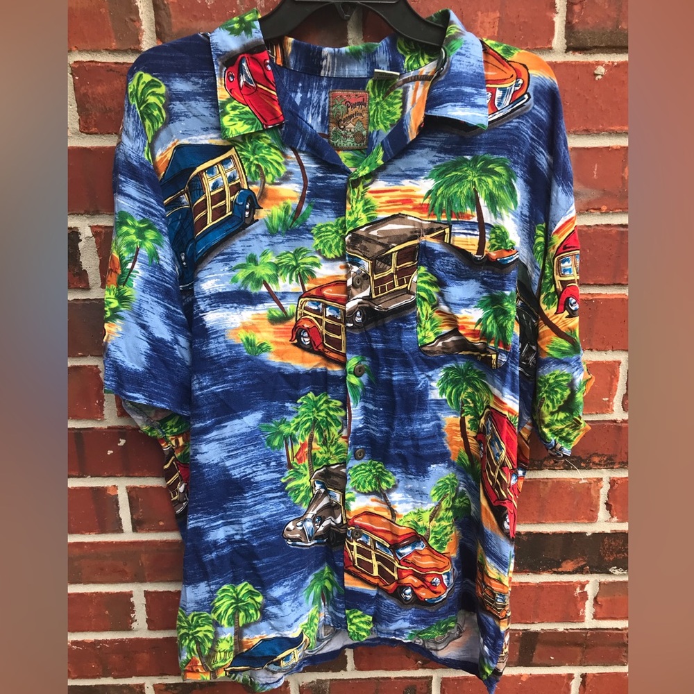 Pineapple Connection Large Button Down Short Slee… - image 5